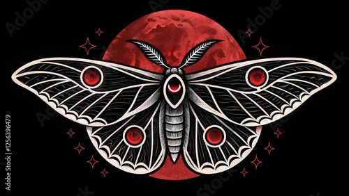 butterfly on black background