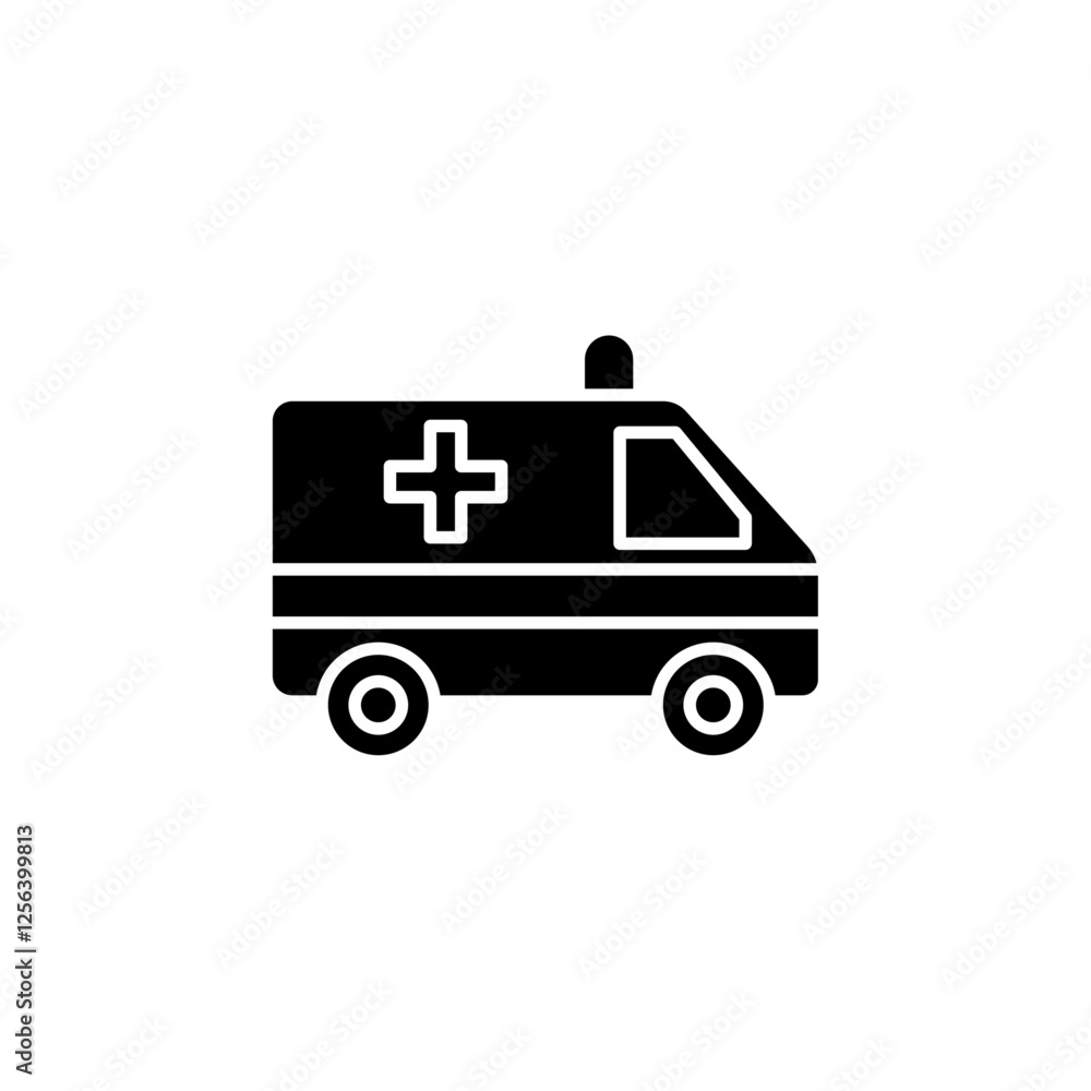 ambulance icon Simple thin line logo ambulance icon Simple thin line logo