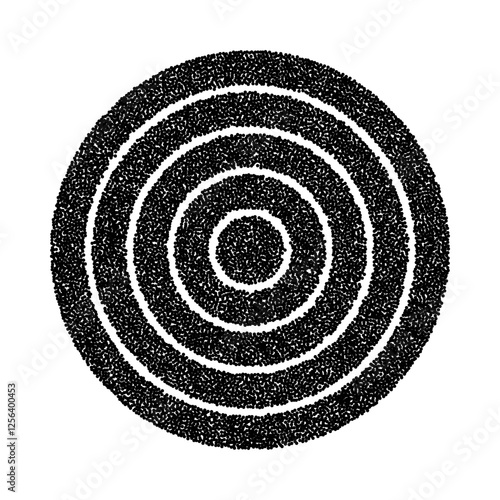 target abstract shape y2k. vector illustration in trendy retro futuristic style isolated on white background.