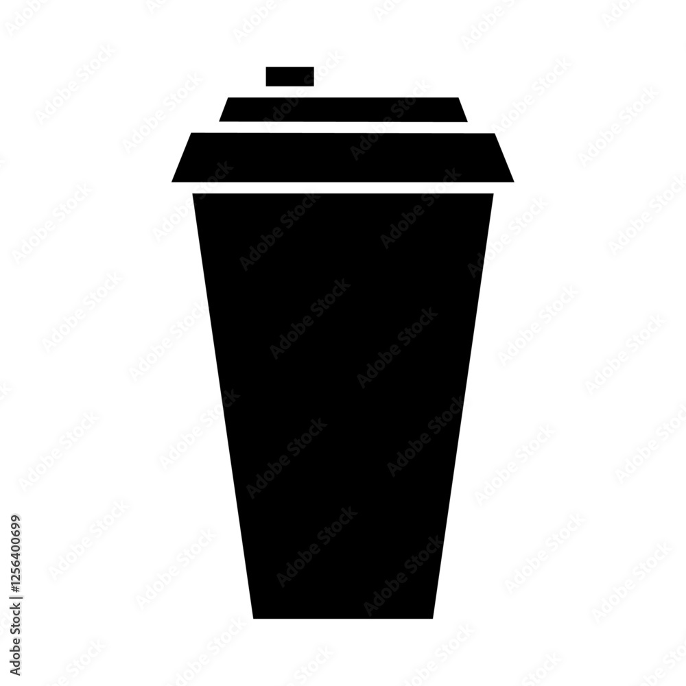 coffee icon Simple thin line logo coffee icon Simple thin line logo