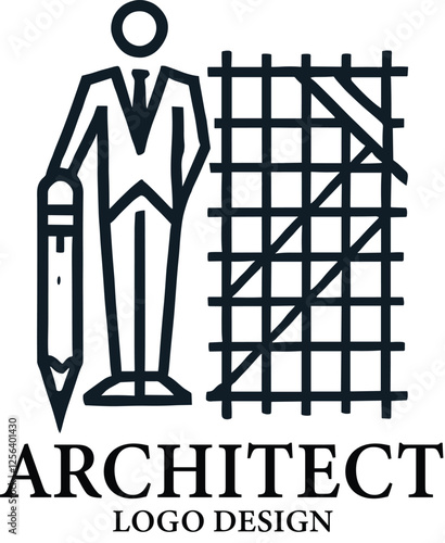 Architect Vector Logo Design