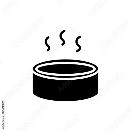 hot tub icon Simple thin line logo
