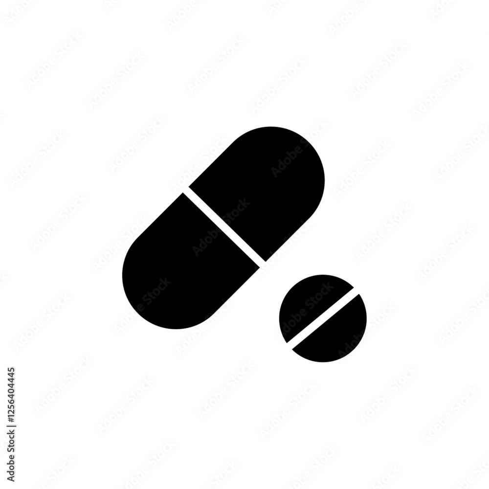 painkiller icon Simple thin line logo painkiller icon Simple thin line logo