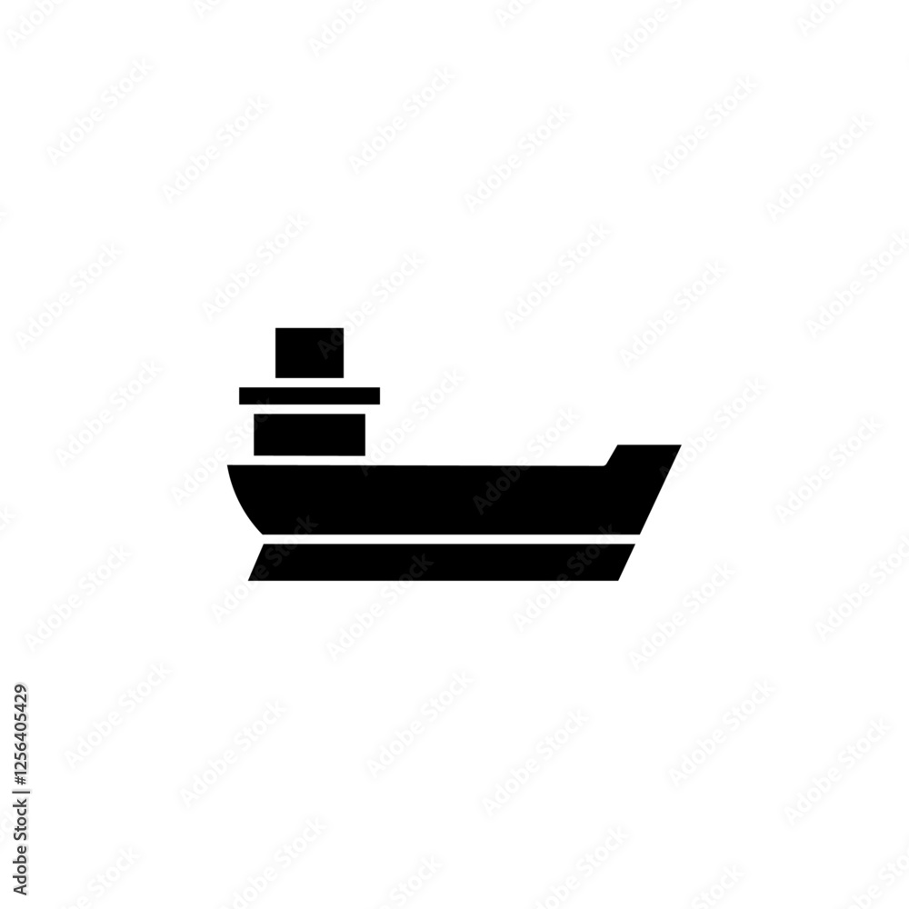 ship icon Simple thin line logo ship icon Simple thin line logo