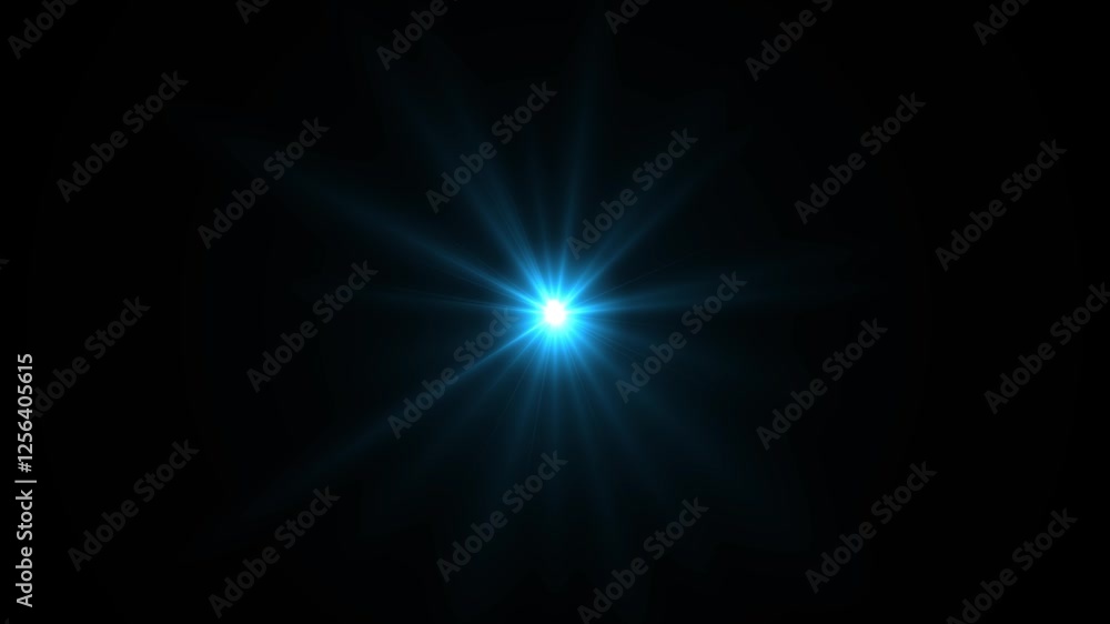 Radiant Blue Light Burst Abstract Starburst Animation with Glowing Rays Radiant Blue Light Burst Abstract Starburst Animation with Glowing Rays