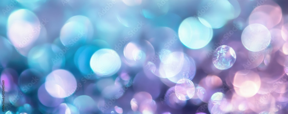 Vibrant bokeh effect with blue and purple lights Vibrant bokeh effect with blue and purple lights