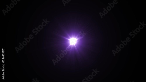 Mysterious Brilliance: An enigmatic burst of brilliant, radiant purple light ignites the deep expanse, radiating energy, mystery, and ethereal beauty.