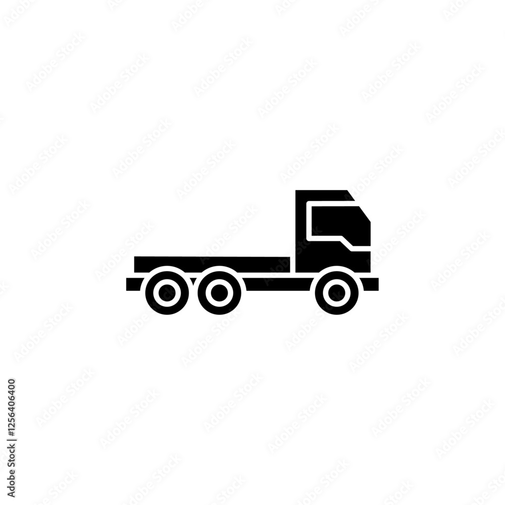 truck icon Simple thin line logo truck icon Simple thin line logo