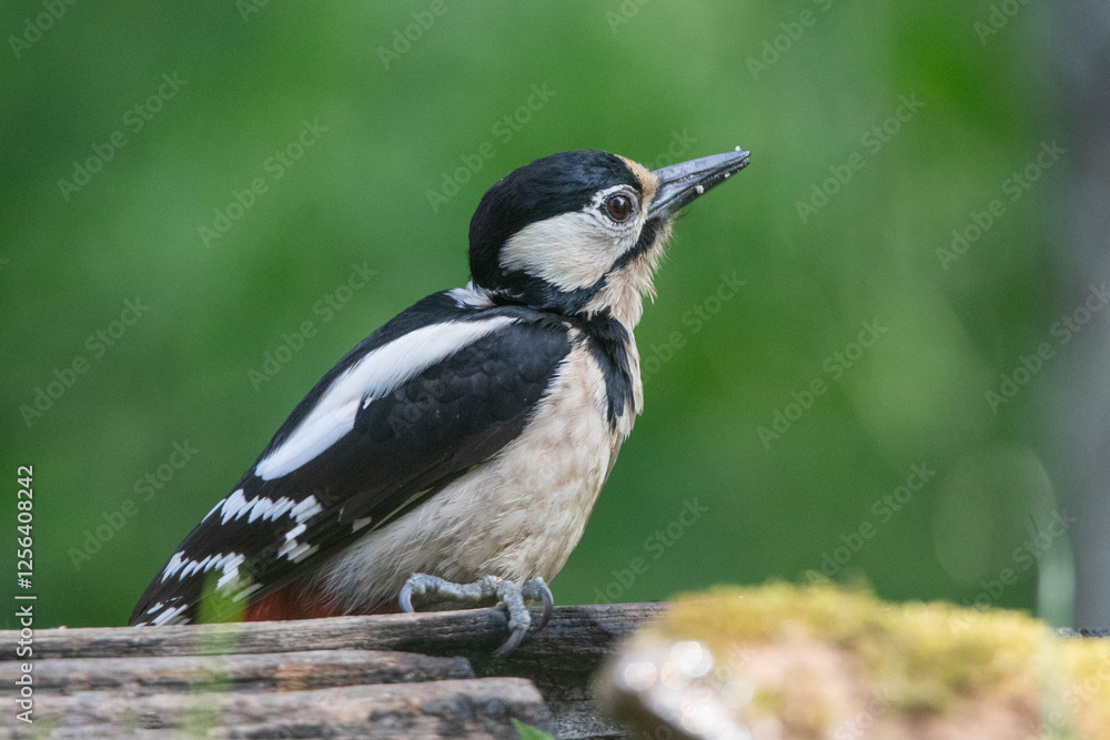 Obraz premium great spotted woodpecker