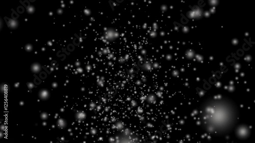 Winter's Gentle Embrace: Capturing the ethereal beauty of falling snowflakes against a dark background, evoking feelings of serenity and tranquility. 