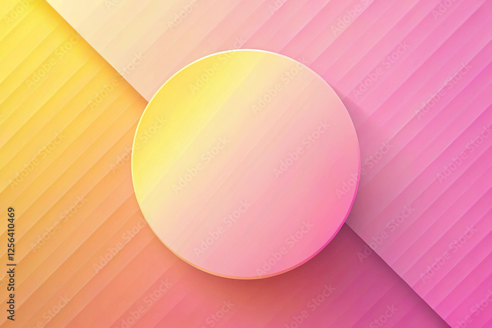 Pastel circle mockup, diagonal stripes background, website banner Pastel circle mockup, diagonal stripes background, website banner