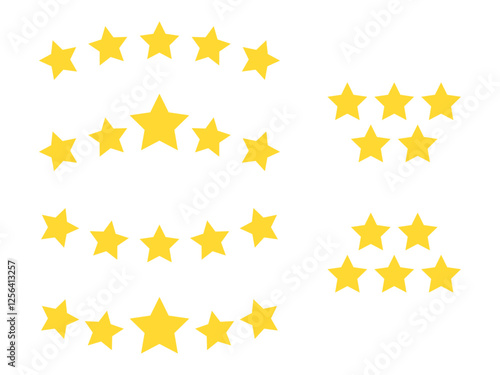 五ツ星評価アイコンセット