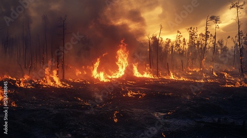 Inferno: A Forest Consumed by Flames