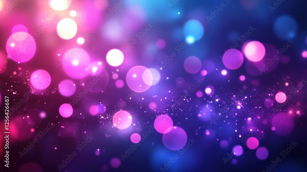 Abstract Purple and Blue Bokeh Lights Background Abstract Purple and Blue Bokeh Lights Background