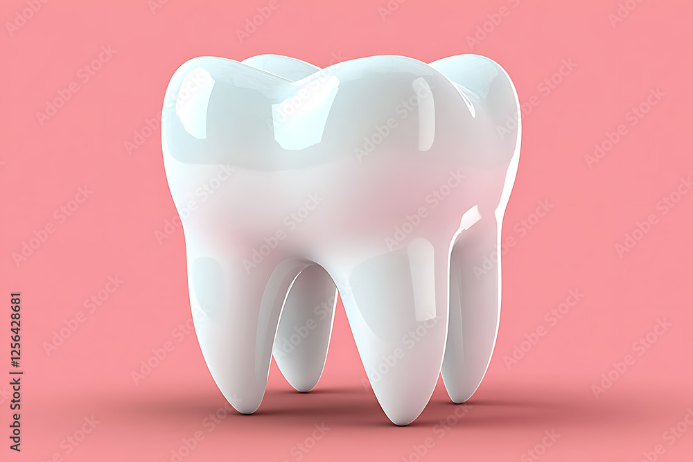 A clean and modern vector illustration of a tooth, featuring smooth lines and minimalistic design A clean and modern vector illustration of a tooth, featuring smooth lines and minimalistic design