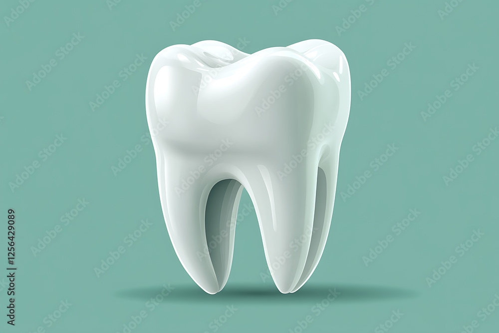 A clean and modern vector illustration of a tooth, featuring smooth lines and minimalistic design A clean and modern vector illustration of a tooth, featuring smooth lines and minimalistic design