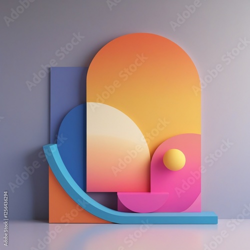 vector illustration of a abstract background. Colorful Abstract Composition