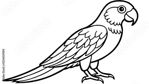 parrot on a white background