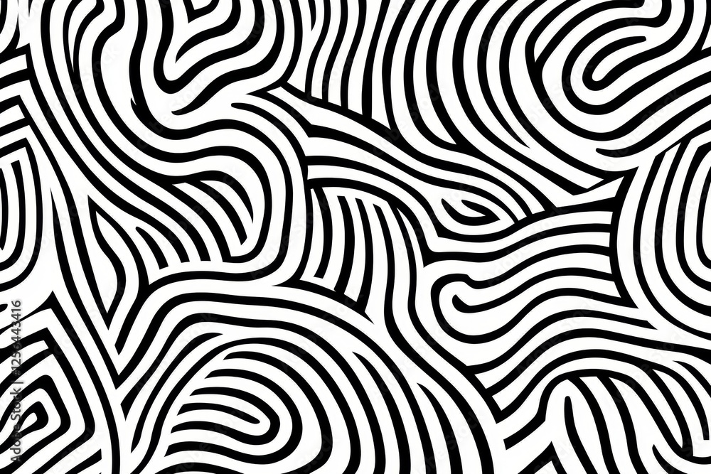 Black and white image of a zebra print Black and white image of a zebra print