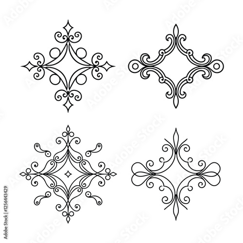 set of decorative elements for design