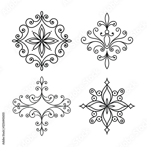 set of decorative elements for design