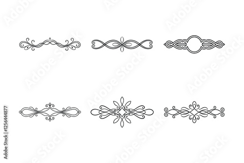 set of decorative elements