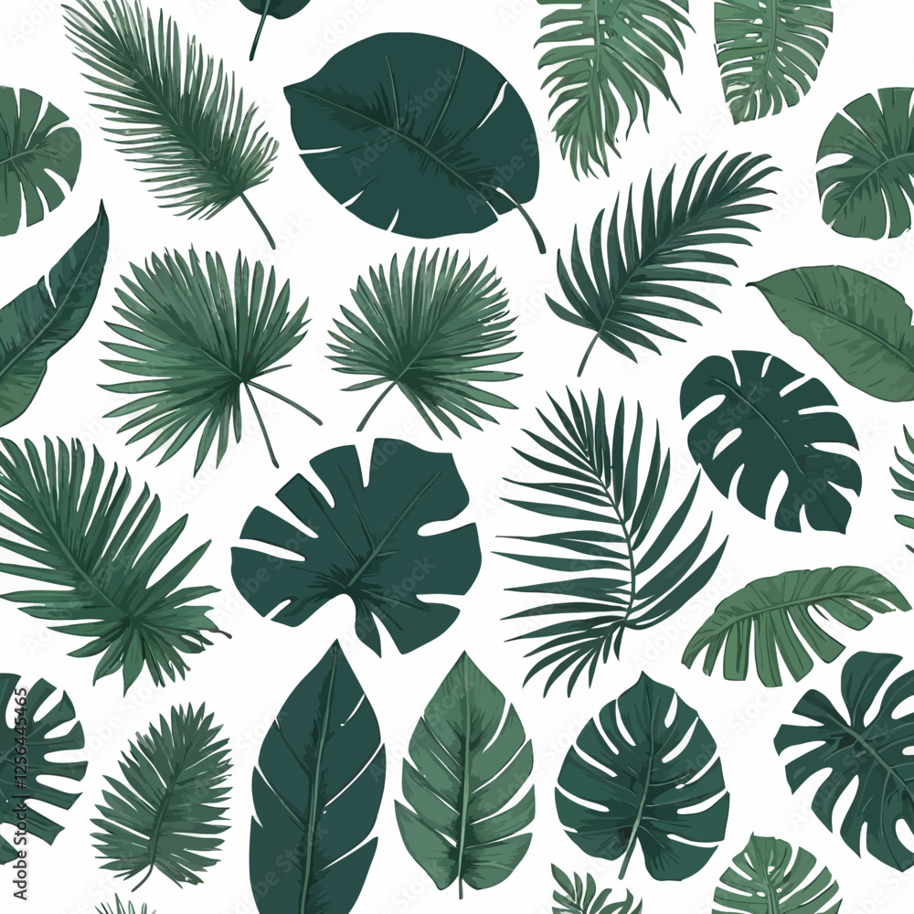 Set of tropical palm leaf silhouettes isolated on a white background. Perfect for botanical designs, summer themes, and nature-inspired projects. Set of tropical palm leaf silhouettes isolated on a white background. Perfect for botanical designs, summer themes, and nature-inspired projects.