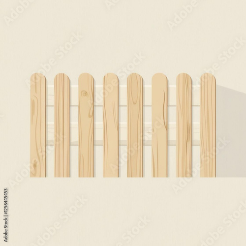 vector wooden fence