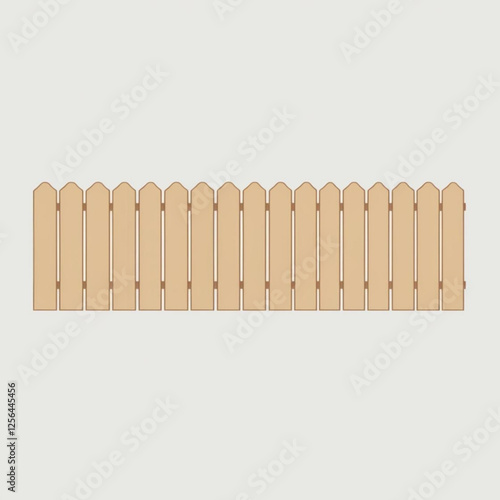 wooden fence isolated