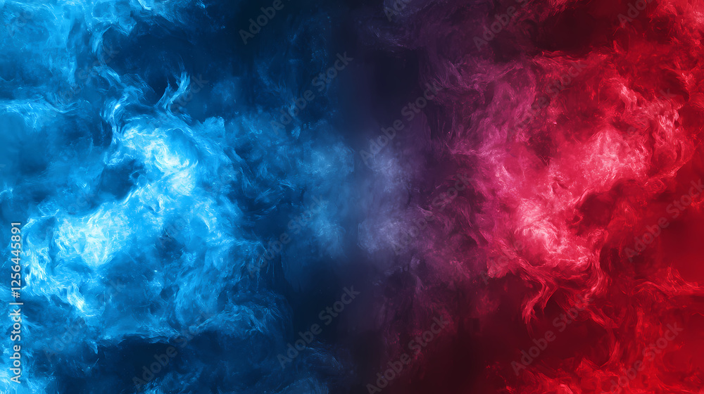 Cosmic nebula gradients in deep crimson and vibrant azure for widescreen backgrounds. Crimson Nebulas. Illustration Cosmic nebula gradients in deep crimson and vibrant azure for widescreen backgrounds. Crimson Nebulas. Illustration