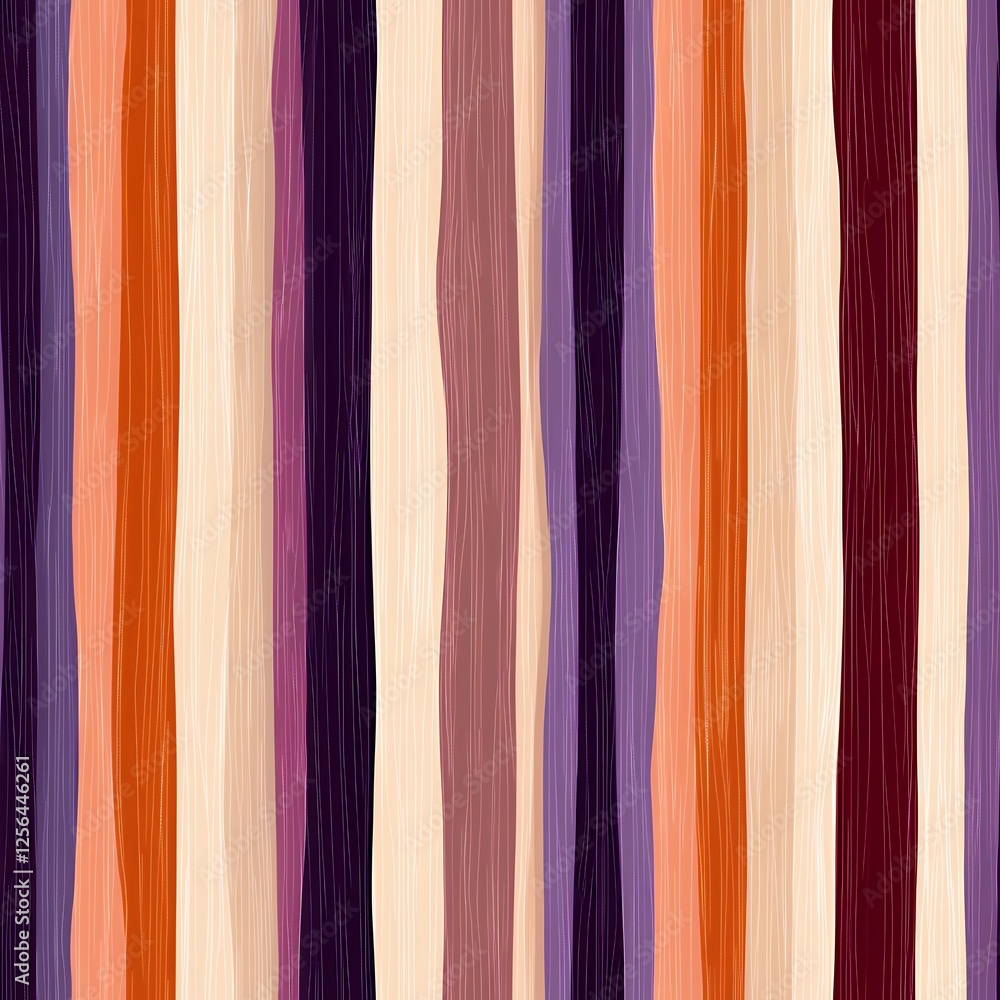 Abstract Vertical Stripe Pattern In Warm And Cool Tones Seamless_Pattern Abstract Vertical Stripe Pattern In Warm And Cool Tones Seamless_Pattern