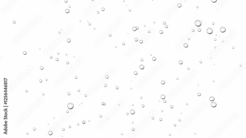 Bubbles rising up on white background. 2d animation Bubbles rising up on white background. 2d animation