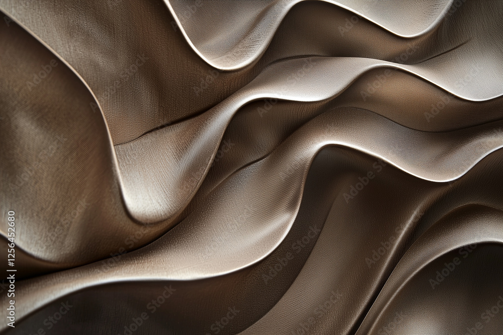 Obraz premium shiny texture with cocoa-colored waves, mocha mousse