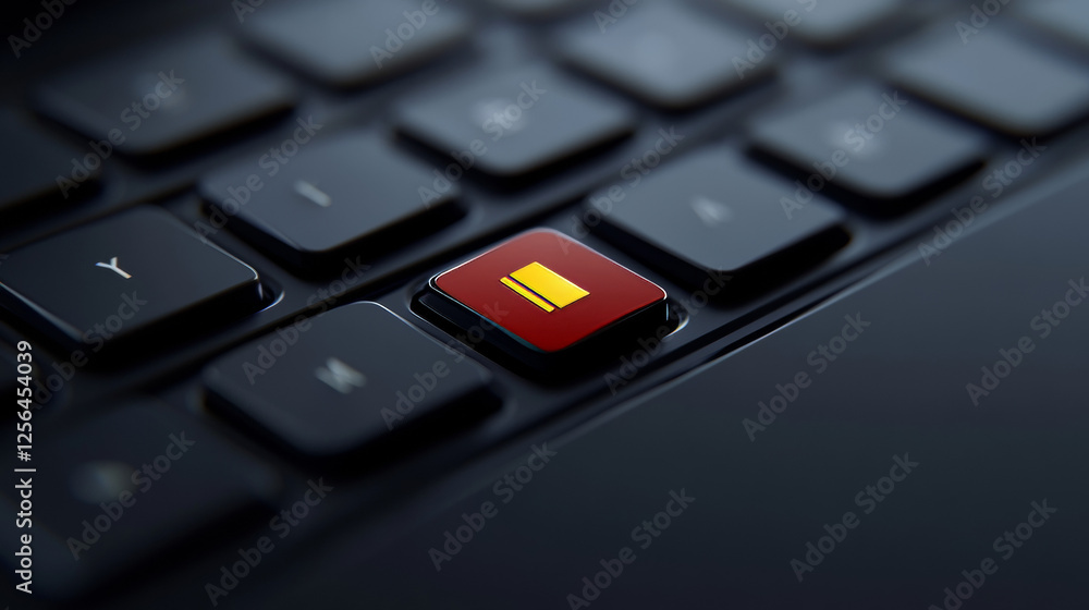 Computer keyboard, close-up button of the flag of Belgium. 3D render of a laptop keyboard Computer keyboard, close-up button of the flag of Belgium. 3D render of a laptop keyboard