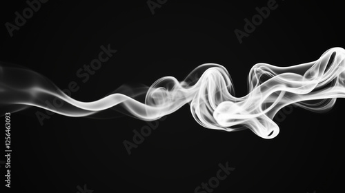 mesmerizing loop of a rising wall of endless smoke and steam, swirling and flowing upwards with an ethereal, mysterious quality. The smoke is dense and shifting, creating a dynamic