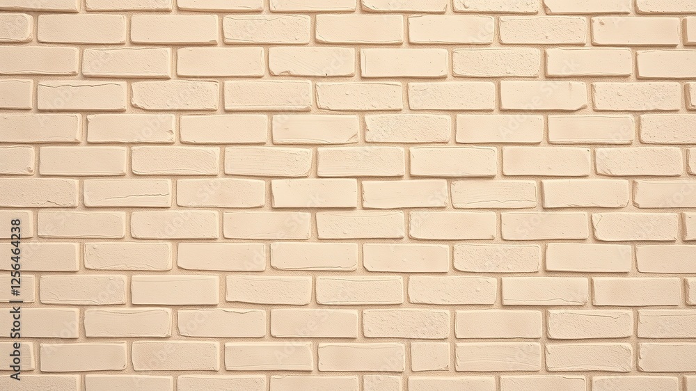 Fototapeta premium Grooved Brick Texture in Beige Hues