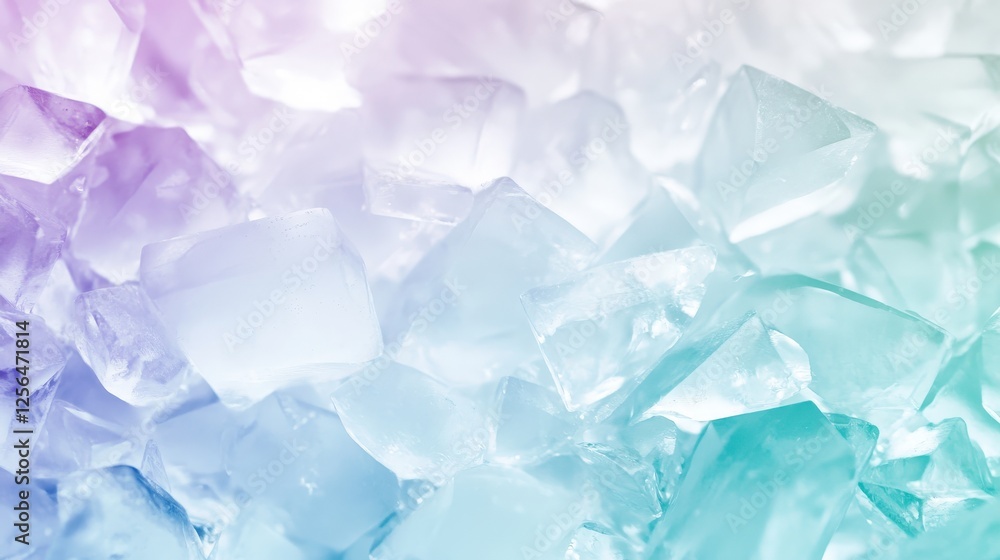 A Close Up View Of Sparkling Ice Cubes A Close Up View Of Sparkling Ice Cubes