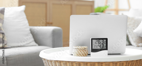 Digital hygrometer with bas...