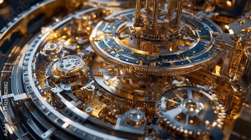 Wallpaper Mural Watch of gears. 3D. Torontodigital.ca