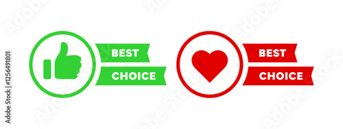 Best choice vector badges. Sticker best choice