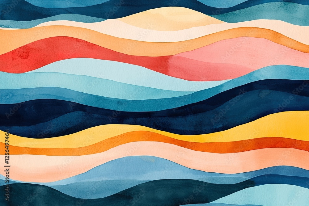 A vibrant abstract pattern featuring flowing waves in various colors, creating a serene and artistic atmosphere. A vibrant abstract pattern featuring flowing waves in various colors, creating a serene and artistic atmosphere.
