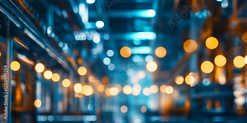 Wallpaper Mural Automation in Industries with Blurred Bokeh and Futuristic Technology Torontodigital.ca