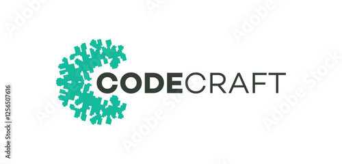 Code Craft abstract C letter logo design reflects technological innovation and structured intelligence with a bold, professional brand identity corporate image editable vector.