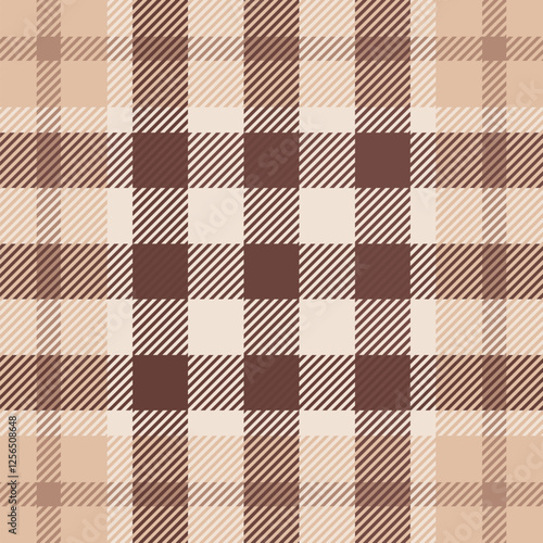 Tartan plaid check seamless pattern. Twill Weave texture. Geometric square fabric print.