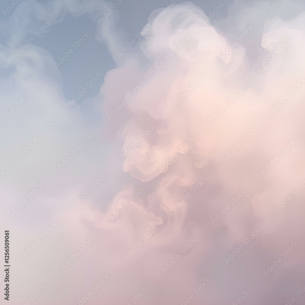 Naklejka premium Soft, wispy fog with a natural, organic flow, isolated on a transparent background