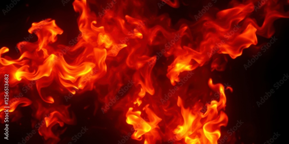 Abstract fire flames on dark background creating a dramatic and intense visual effect, fire, dark, black Abstract fire flames on dark background creating a dramatic and intense visual effect, fire, dark, black