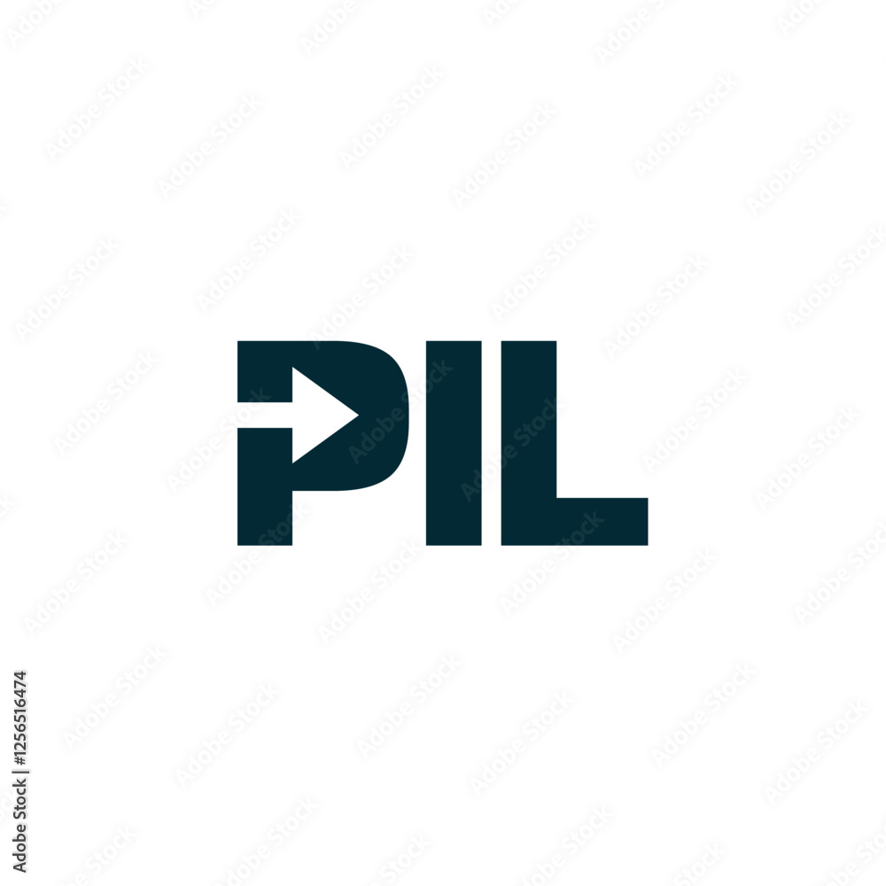 Obraz premium Letter PIL logo design represents modern corporate branding with a structured, aesthetic brand identity corporate image editable vector.