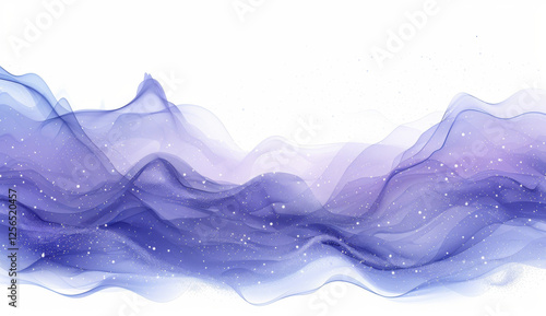 Blue and purple gradient data wave vector background