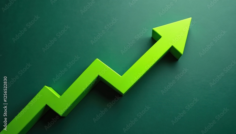 Green arrow pointing upwards, green textured background. Business growth concept. Market success. Finance symbol, financial graph. Economy signs with stock chart, achievement strategy pointing to Green arrow pointing upwards, green textured background. Business growth concept. Market success. Finance symbol, financial graph. Economy signs with stock chart, achievement strategy pointing to