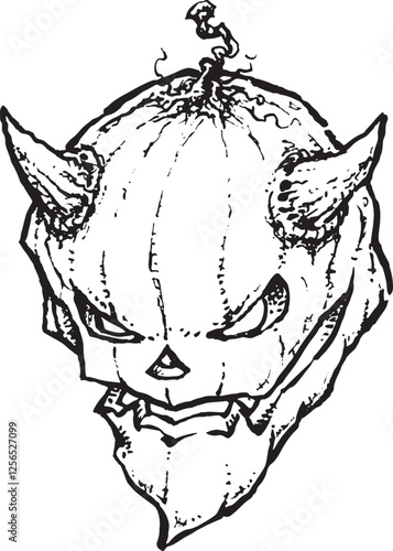 Devil Cartoon Jack-o-lantern